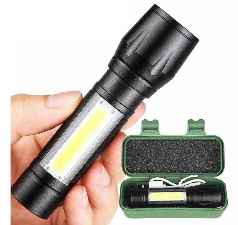 Lámpara Táctica Mini Recargable USB