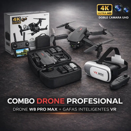 Drone W8 Pro Max Con Inteligencia Artificial + Gafas Virtual VR [ÚLTIMAS UNIDADES]