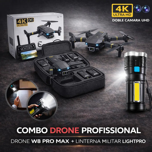 Drone W8 Pro Max Con Inteligencia Artificial + Gafas Virtual VR [ÚLTIMAS UNIDADES]